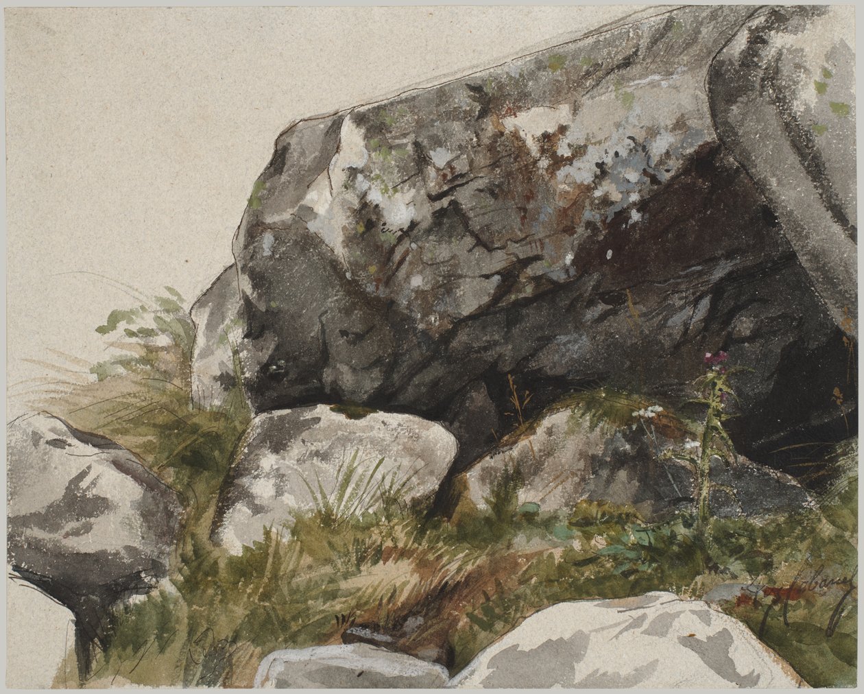 Felsige Landschaft von Alexandre Cabanel