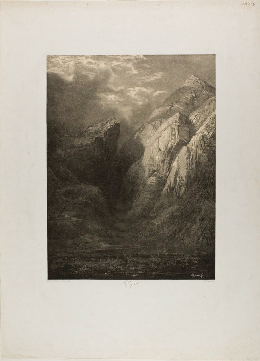 Die Alpen, aus Verschiedene Landschaftsansichten von Alexandre Calame