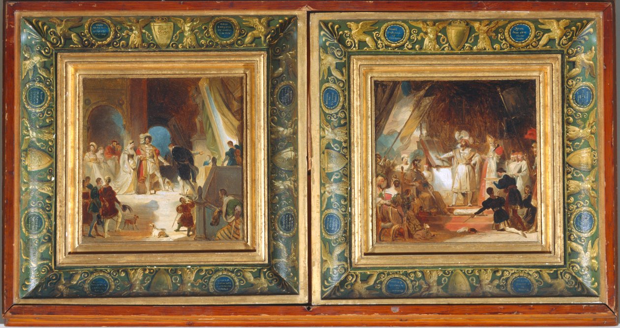 Franz I. und sein Hof empfangen vom Primatice die Werke Italiens von Alexandre Evariste Fragonard
