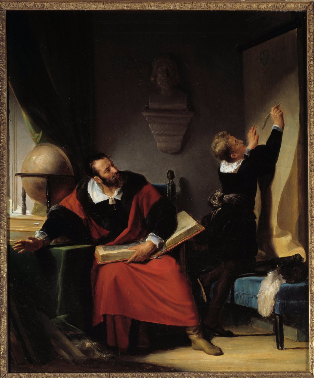 Die Vorlesung von Heinrich IV. (1553-1610). Der zukünftige König von Frankreich mit seinem Lehrer von Alexandre Evariste Fragonard