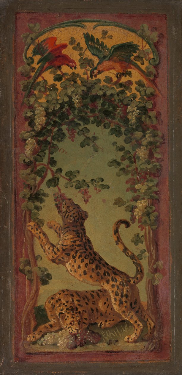 Panther des Bacchus essen Trauben, ca. 1719-20 von Alexandre Francois Desportes