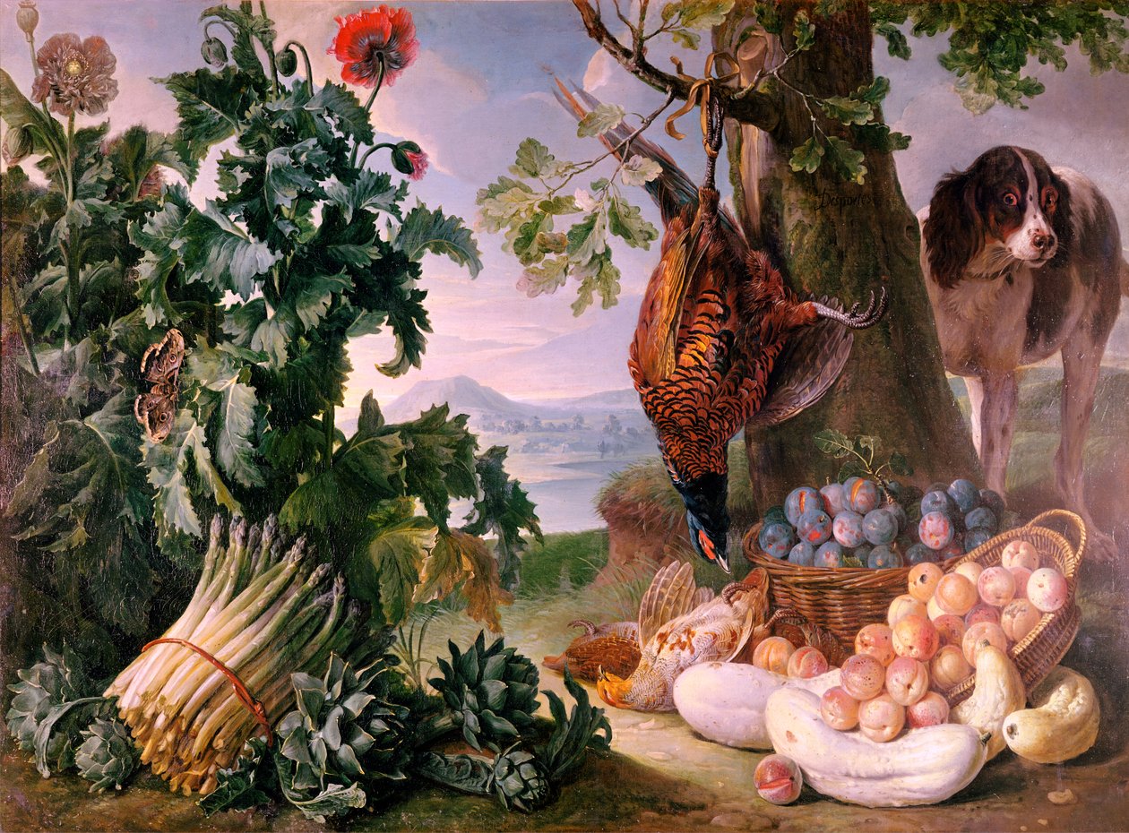 Stillleben mit Spargel von Alexandre-Francois Desportes