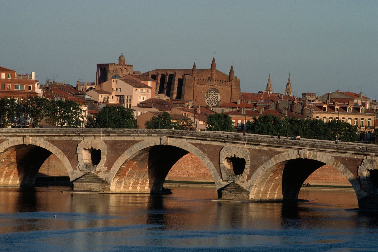 Pont-Neuf über den Fluss Garonne, Toulouse von Nicolas Toussaint Charlet