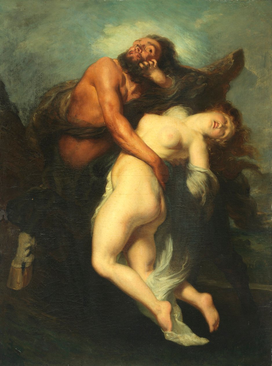 Die Entführung der Deianeira durch den Zentaur Nessus von Alexandre Gabriel Decamps