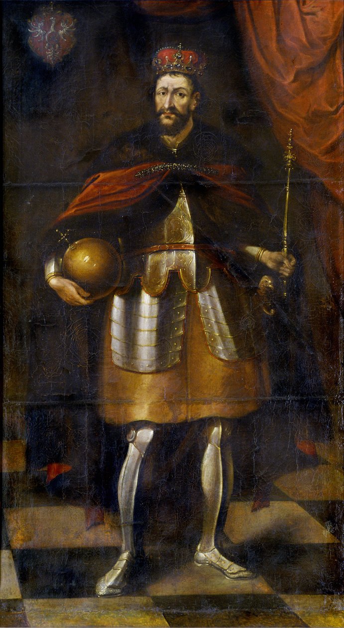 Porträt von König Wladyslaw II. Jagiello, 1677 von Alexandre Jan Tricius