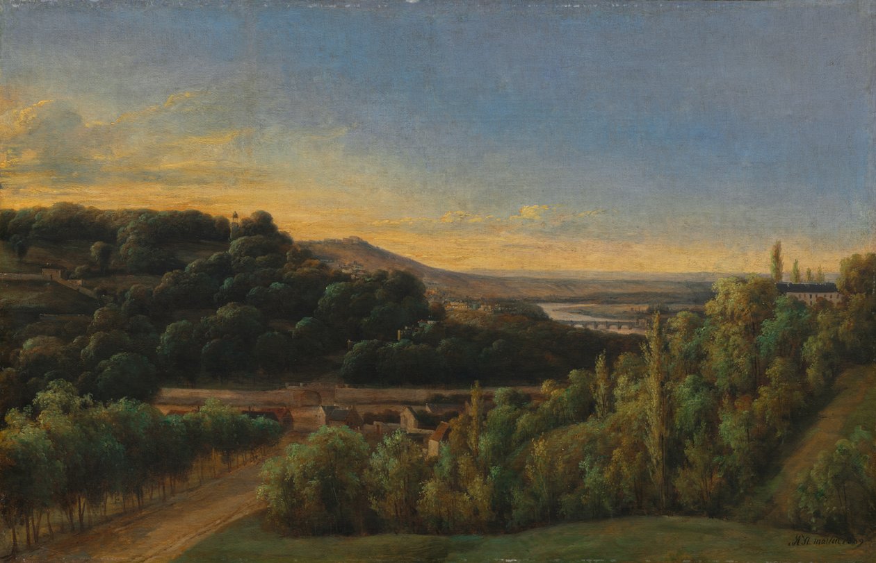 Blick auf Saint-Cloud, in der Nähe der Seine von Alexandre Pau de St. Martin