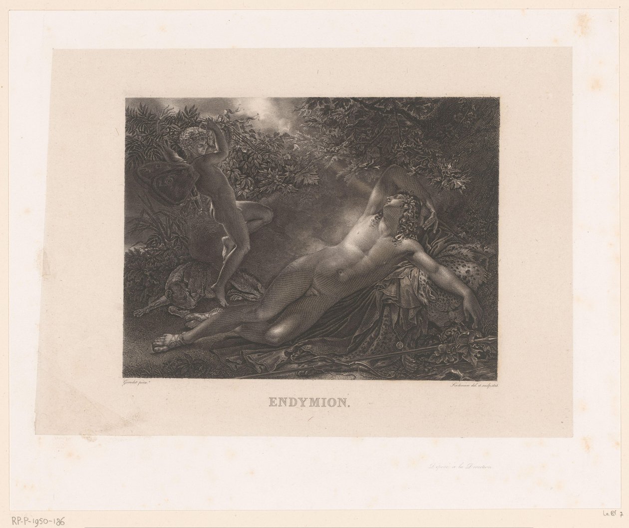 Endymion besucht von Diana von Alexandre Vincent Sixdeniers