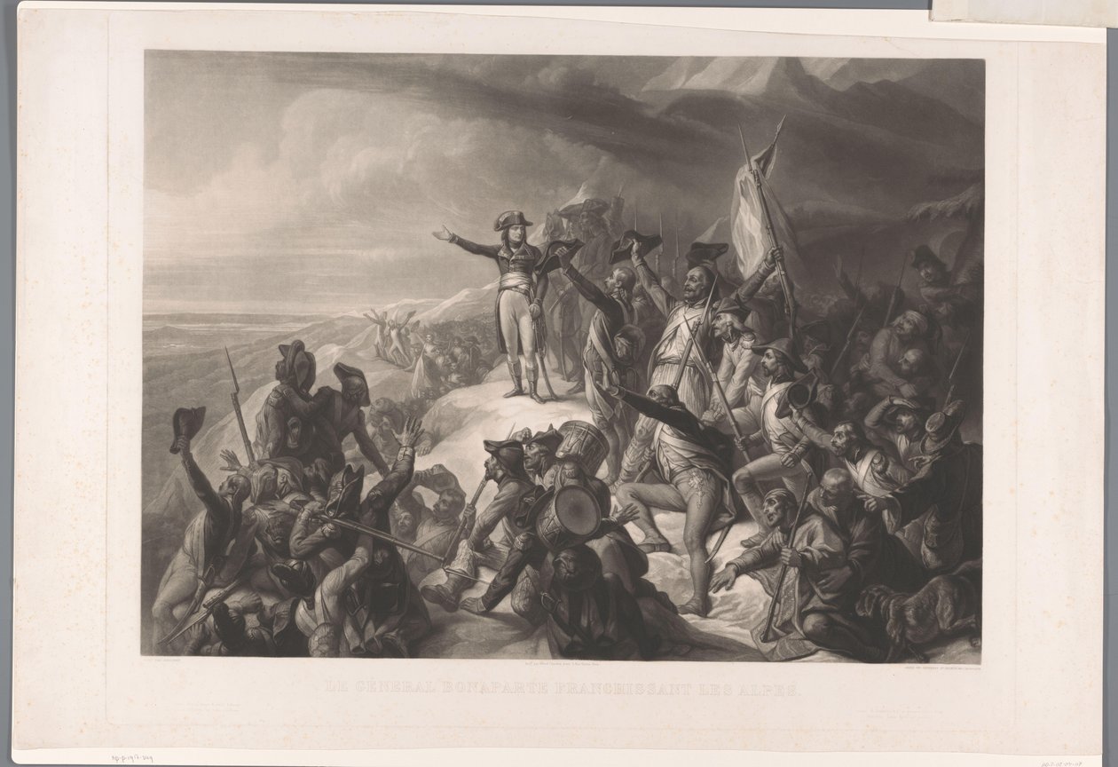 Napoleon Bonapartes Überquerung der Alpen von Alexandre Vincent Sixdeniers