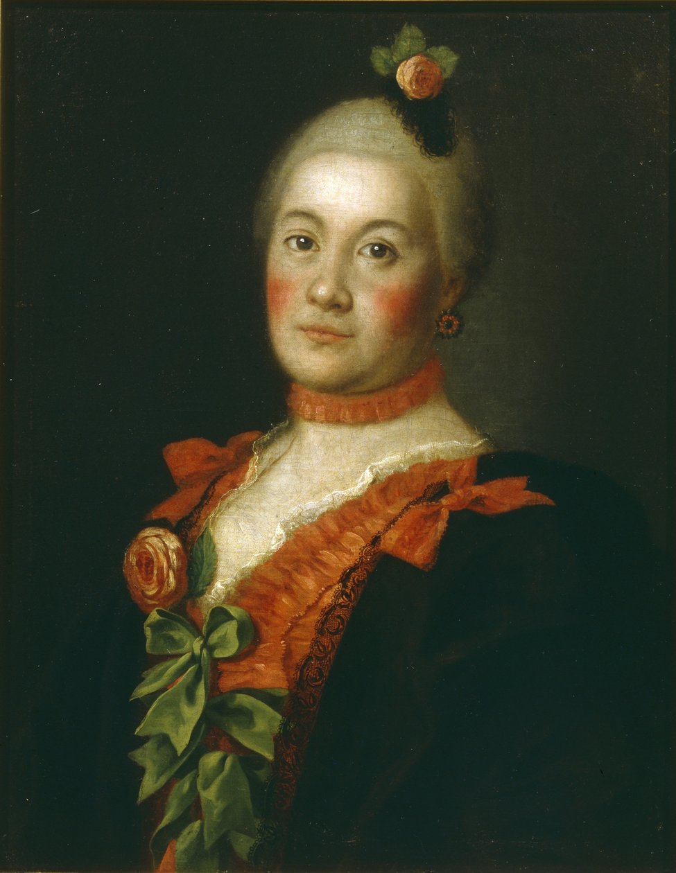 Porträt der Gräfin Tatyana Alexeyevna Trubetskaya von Alexei Petrovich Antropov