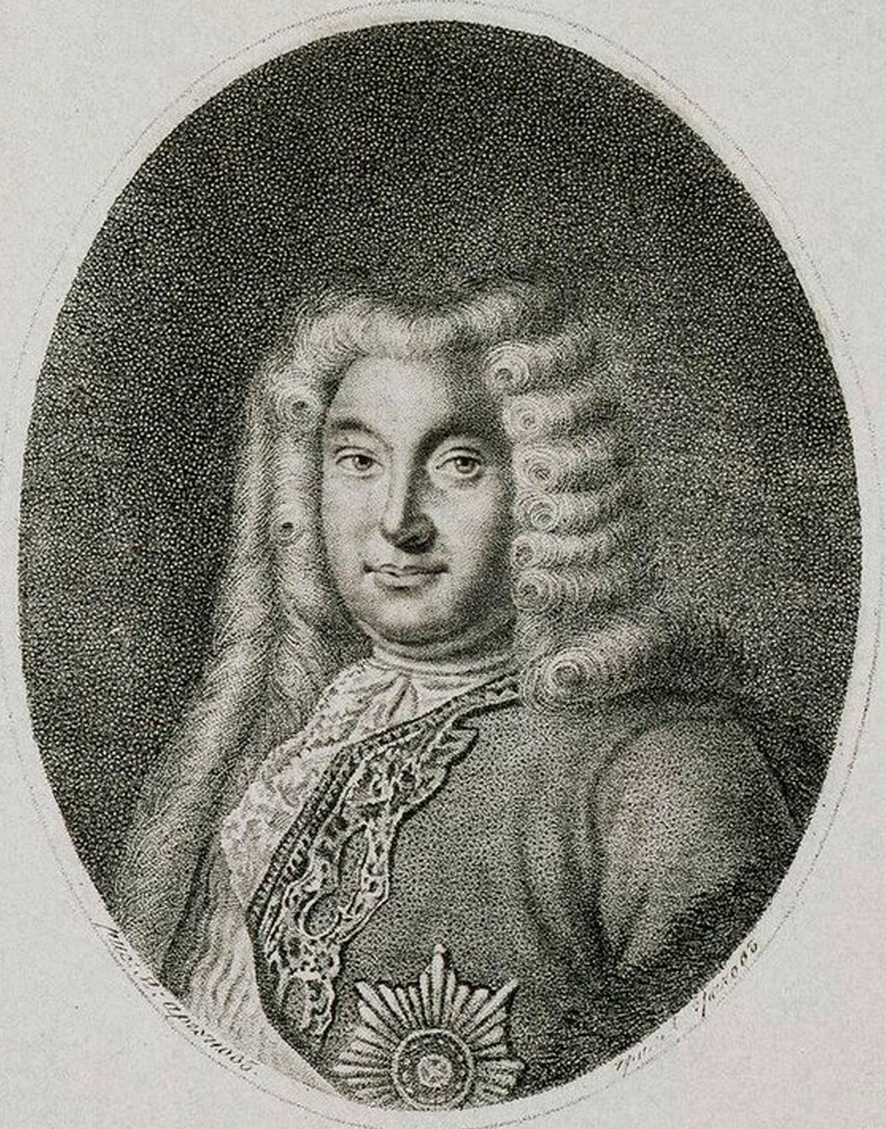 Porträt von Vizekanzler Graf Andrey Ostermann 1687-1747, ca. 1812 von Alexei Petrovich Grachev