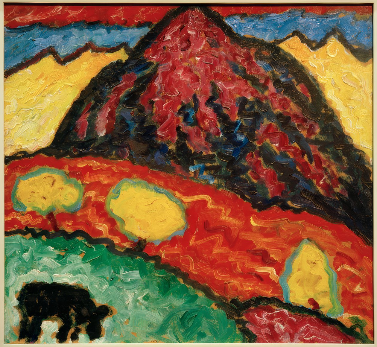 A. Jawlensky, Landschaft mit Kuh von Alexej von Jawlensky