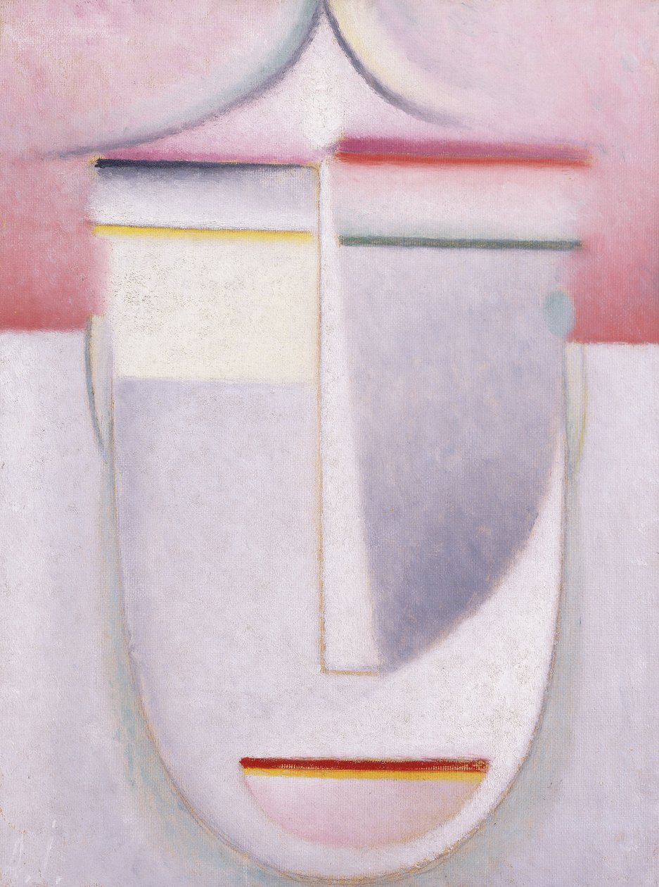Abstrakter Kopf: Komposition Nr. 2 "Winter", ca. 1924 von Alexej von Jawlensky