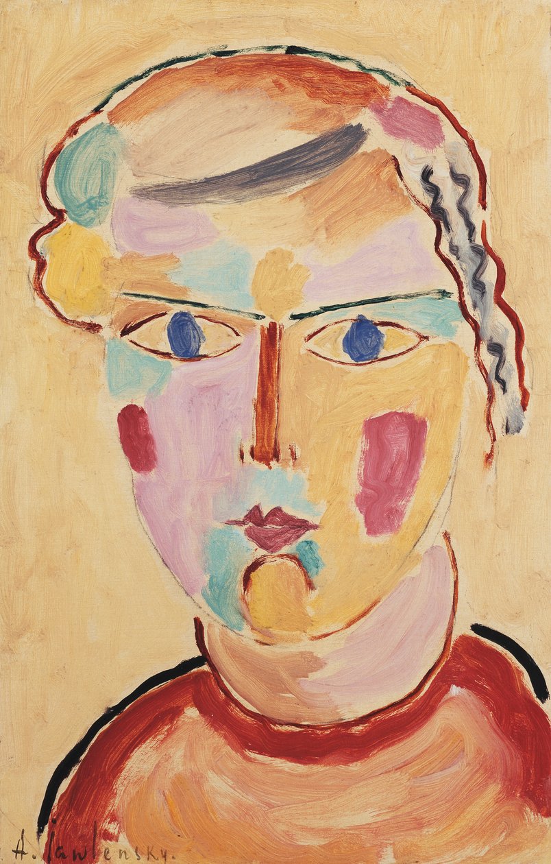 Mädchenkopf, helle Erscheinung, 1916 von Alexej von Jawlensky