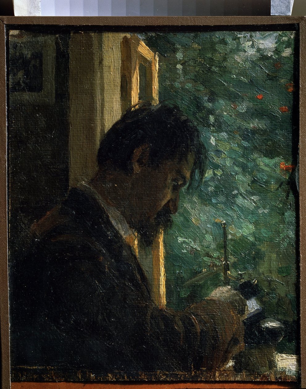Der Graveur Wassili Mate bei der Arbeit von Alexej von Jawlensky