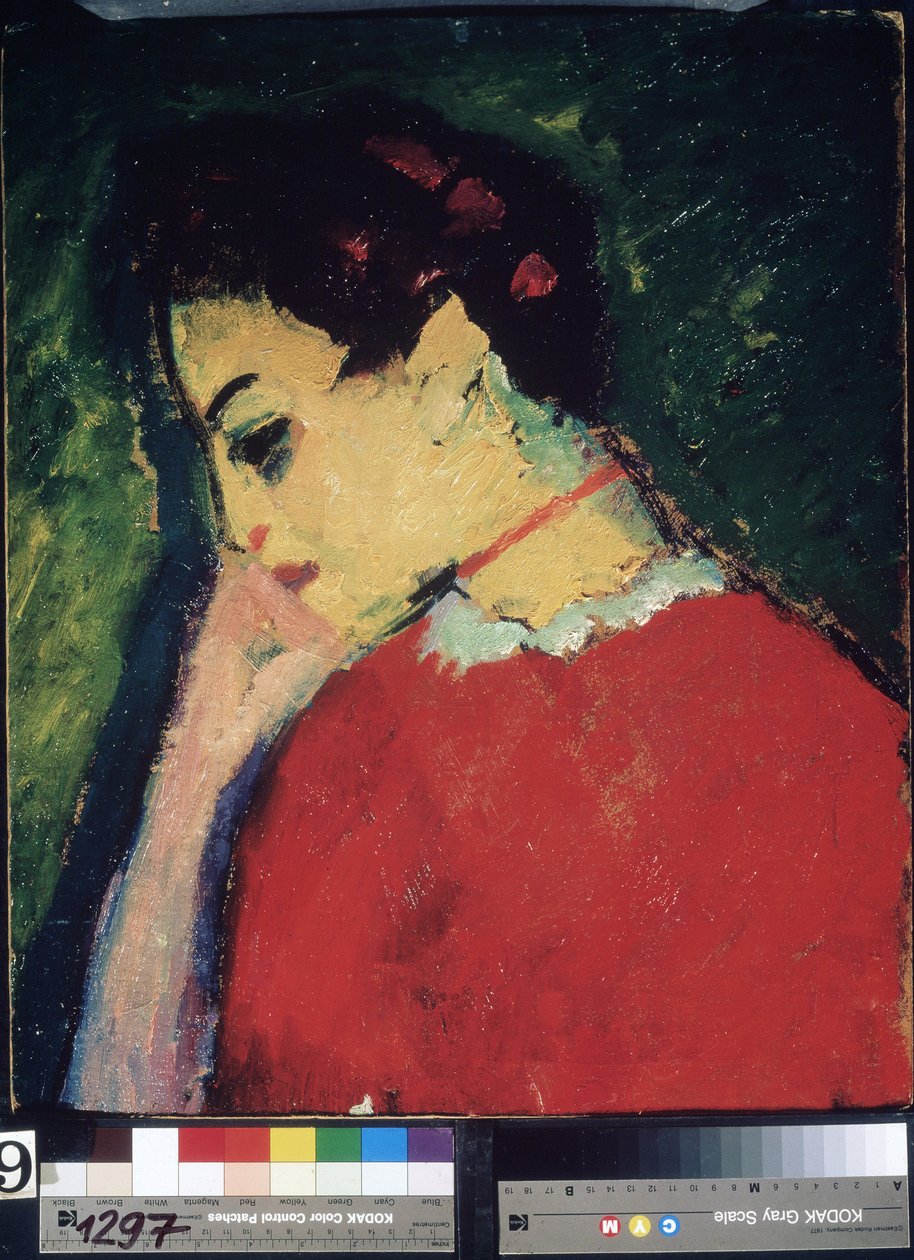 Porträt einer Frau von Alexej von Jawlensky