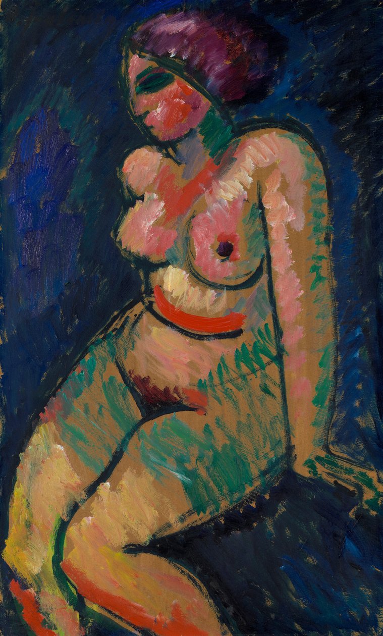 Sitzender weiblicher Akt von Alexej von Jawlensky