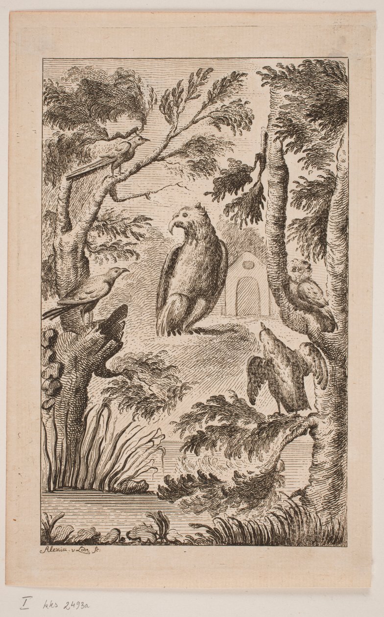 Der Adler und eine Versammlung von Vögeln von Alexia von Lode