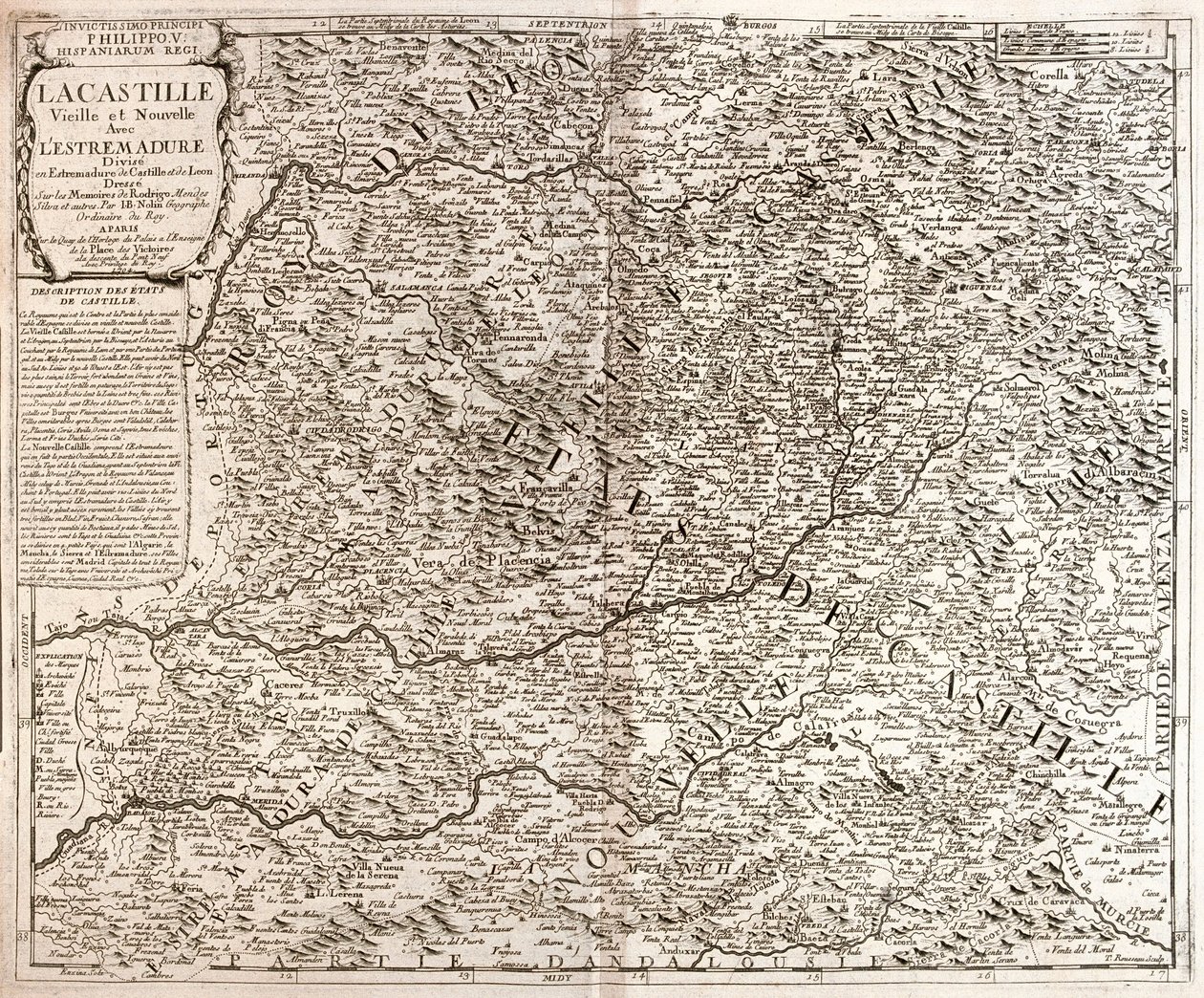 Kastilien und León, Spanien von Alexis Hubert Jaillot