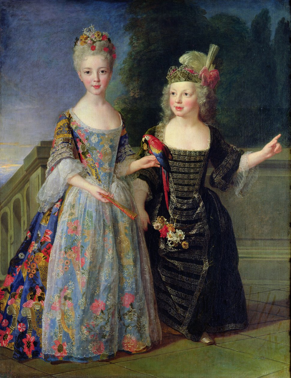 Catherine-Eleonore de Bethisy (1707-67) und ihr Bruder Eugene-Eleanore (1709-81) von Alexis Simon Belle