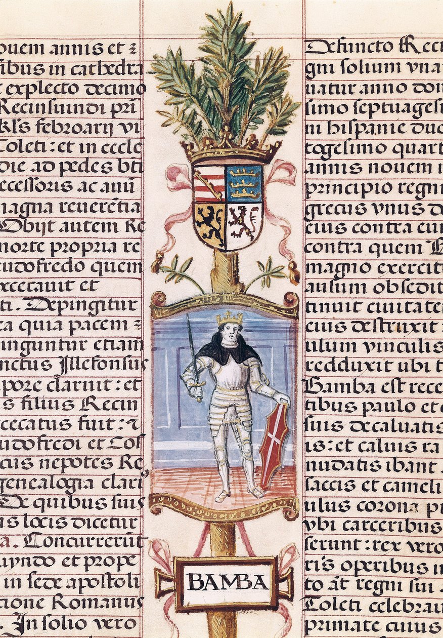Porträt des Westgotenkönigs Wamba von Alfonso de Cartagena