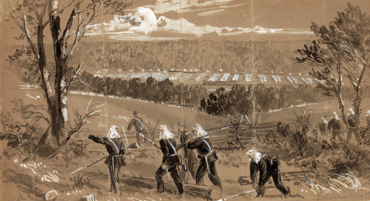 Schenks Ohio-Regimenter, 1861 von Alfred Rudolph Waud