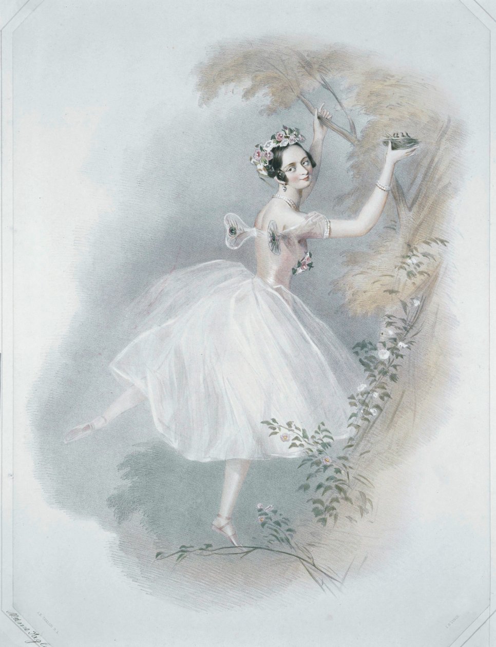 Marie Taglioni, berühmteste Ballerina von Alfred Edward Chalon