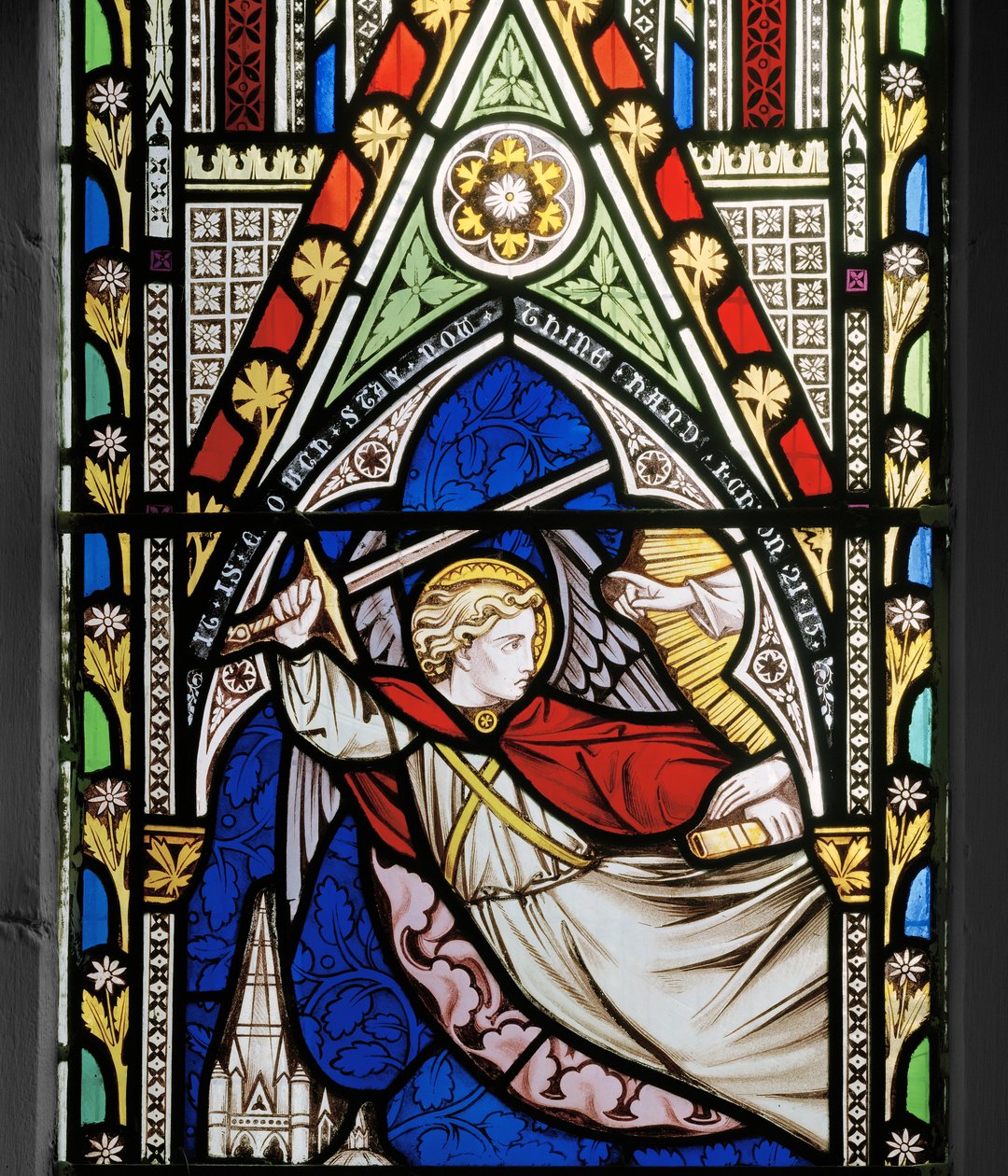 Der Engel stoppt das Schwert auf der Tenne des Araunah von Alfred Bell