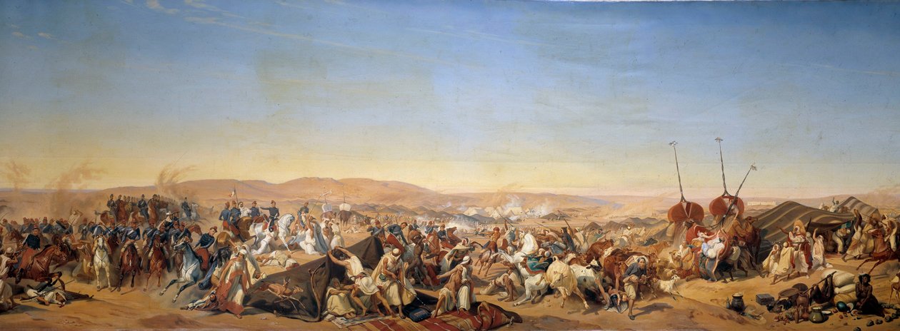 Eroberung Algeriens (1830-1847): „Eroberung der Smalah von Abd el Kader durch den Herzog von Aumale in Taguin“ von Alfred Charles Ferdinand Decaen