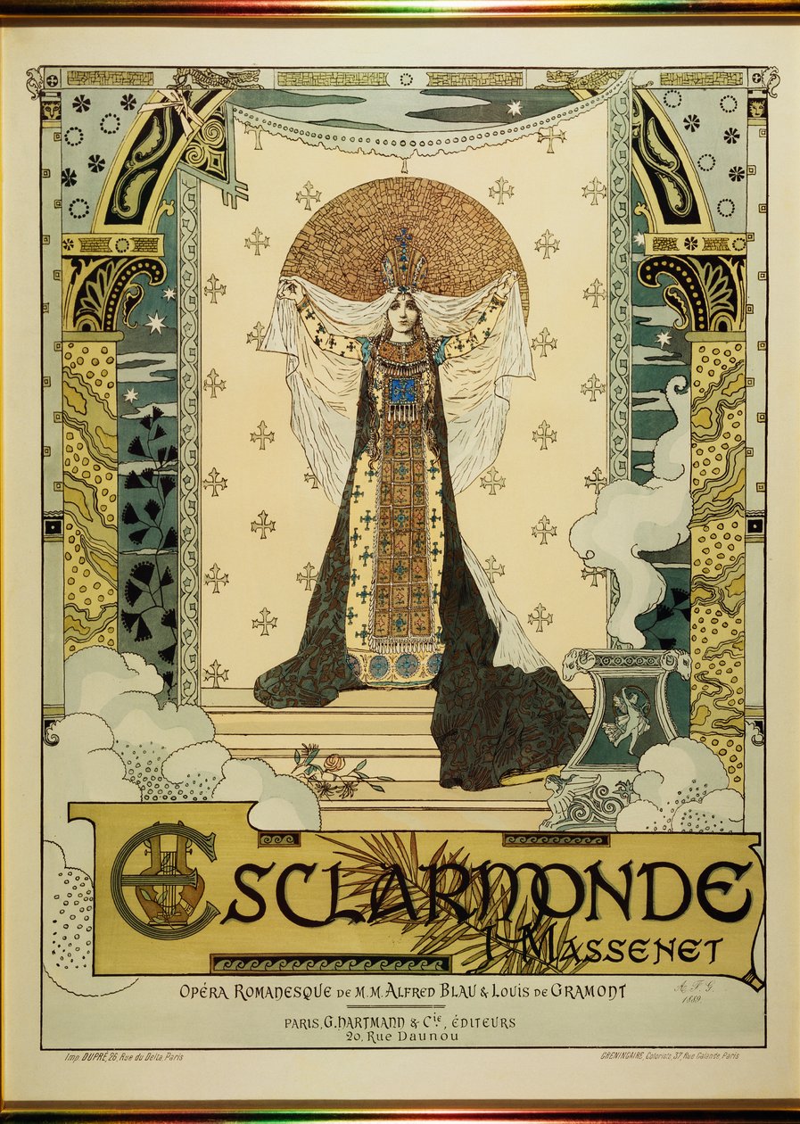 Esclarmonde, Oper von Jules Massenet (12. Mai 1842 - 13. August 1912) von Alfred Choubrac