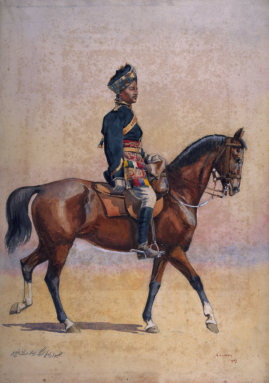 Soldat der 12. Kavallerie, Jemadar, Dogra, Illustration für 
