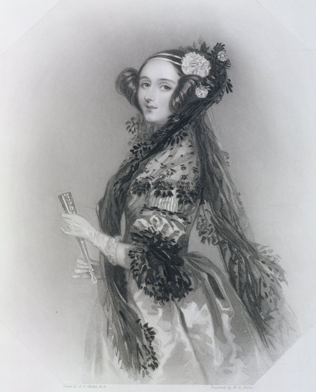 Augusta Ada King, Gräfin von Lovelace (1815-52), 1852 von Alfred Edward Chalon