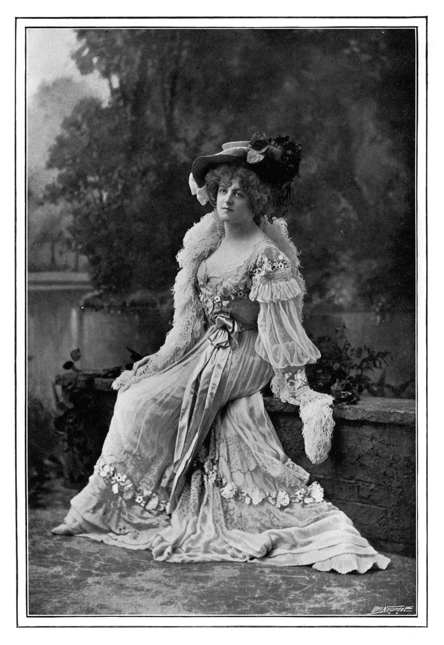 Marie Studholme, englische Theaterschauspielerin, 1901 von Alfred Ellis and Walery