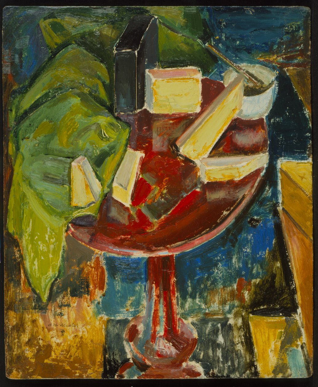 Roter Tischstillleben, ca. 1919 von Alfred Henry Maurer