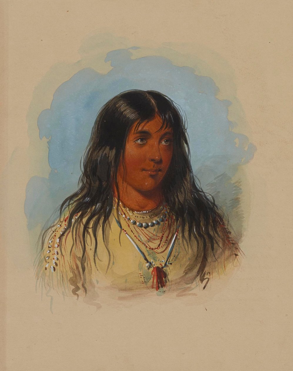 Arikara [sic] Frau von Alfred Jacob Miller