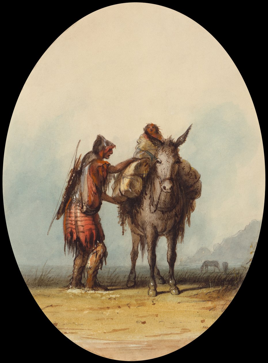 Wurzelsammler, ca. 1837 von Alfred Jacob Miller