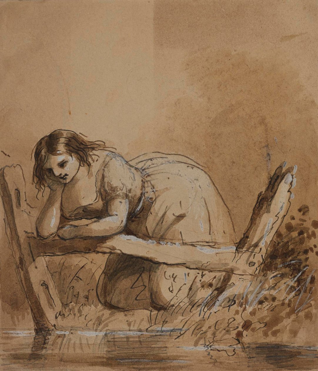 Der Träumer. Luftschlösser bauen. von Alfred Jacob Miller