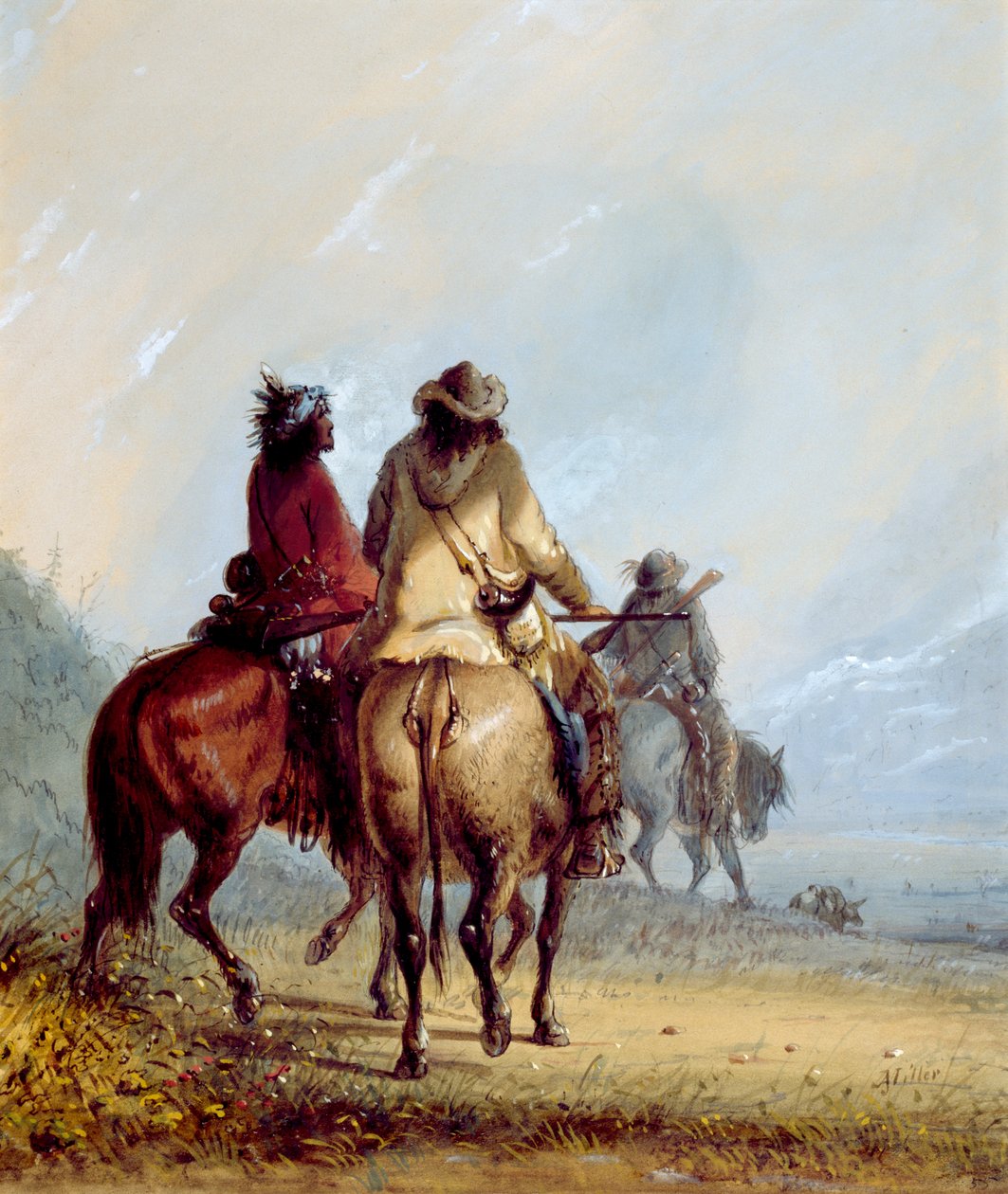 Trapper auf dem Weg zur Biberjagd von Alfred Jacob Miller