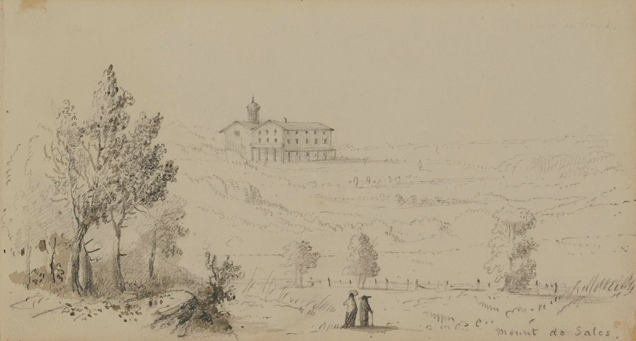 Blick auf Mount de Sales von Alfred Jacob Miller