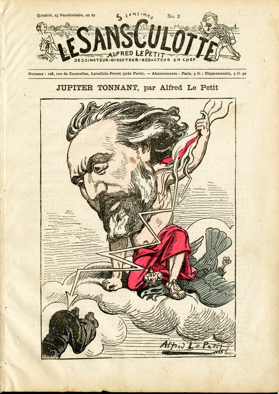 Cover von „The Sans-Panties“, Nummer 2, Satirisch in Farben von Alfred Le Petit