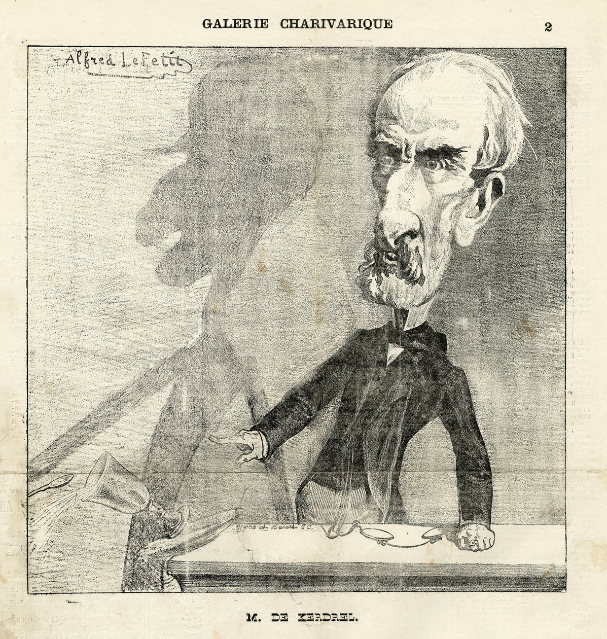 Illustration von Alfred Le Pete (1841-1909) in Le Charivari von Alfred Le Petit