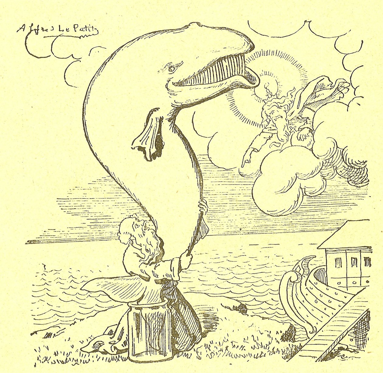 Illustration von Alfred Le Pete in Gros-Jean und sein Pfarrer von Alfred Le Petit