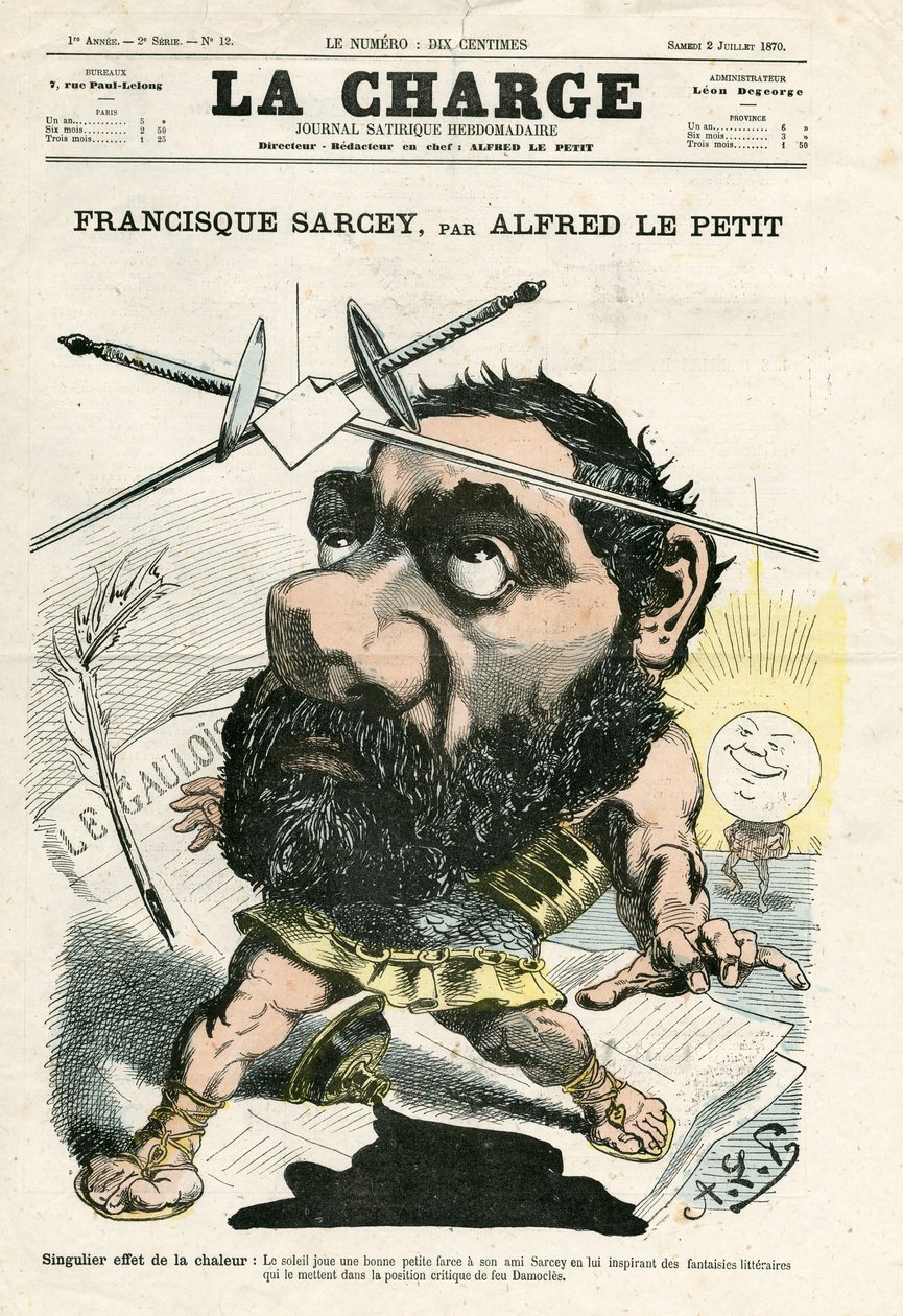 La Charge (1870), Nummer 12, Satirisch in Farben von Alfred Le Petit