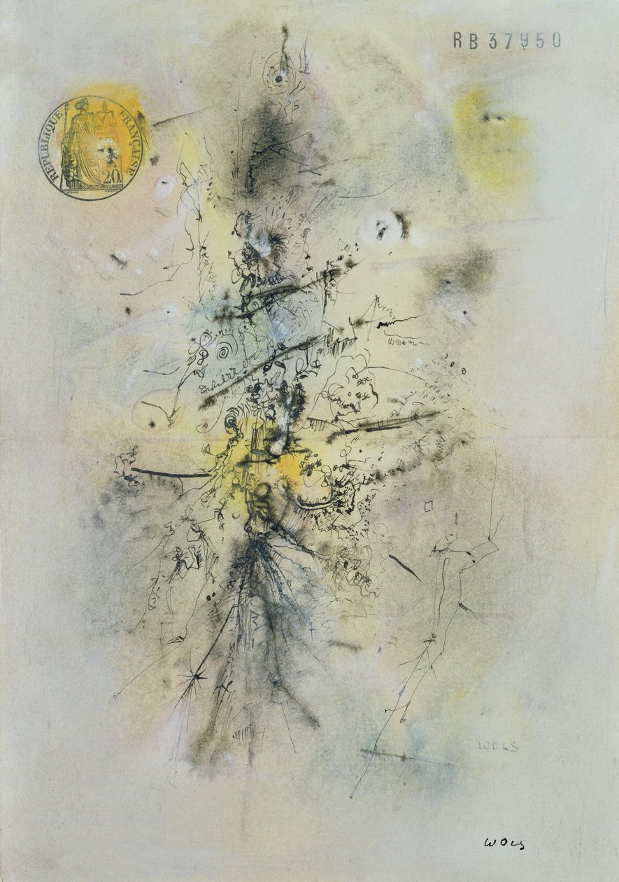 Das gestempelte Blatt Papier von Alfred Otto Wolfgang Schulze Wols
