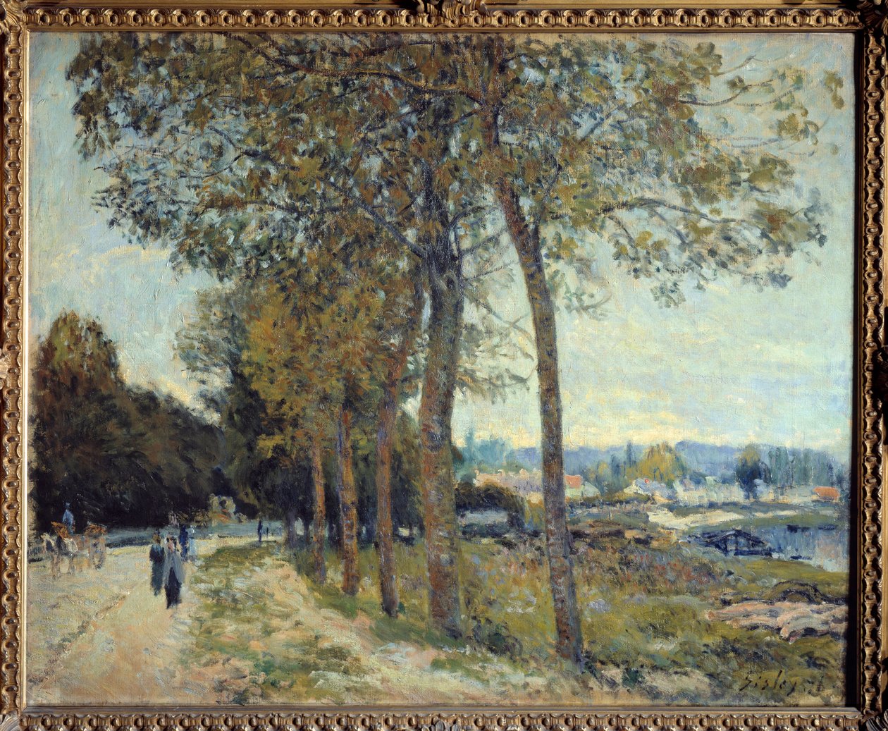 Die Seine bei Marly. Gemälde von Alfred Sisley von Alfred Sisley
