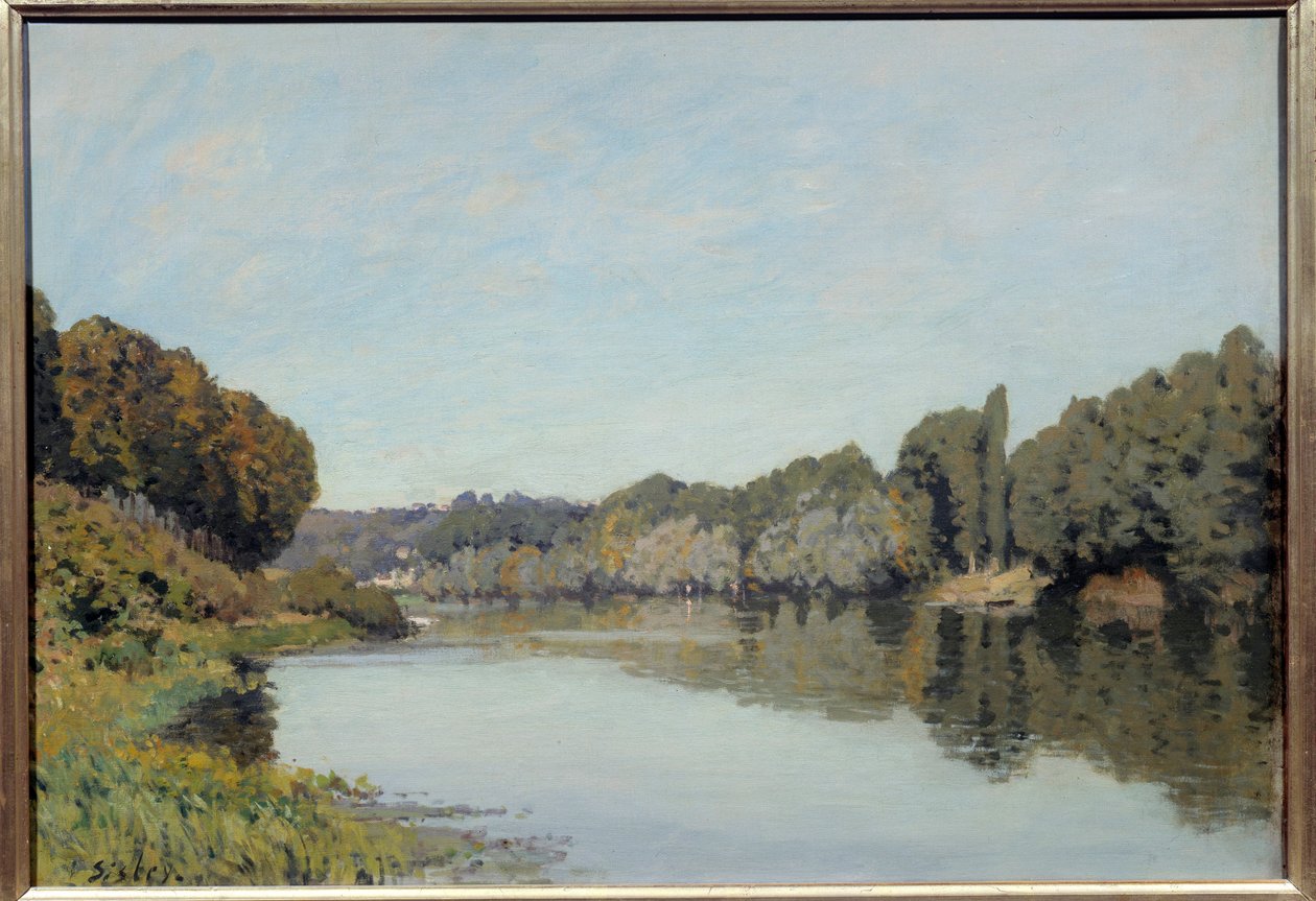 Die Seine bei Bougival (Alfred Sisley) von Alfred Sisley