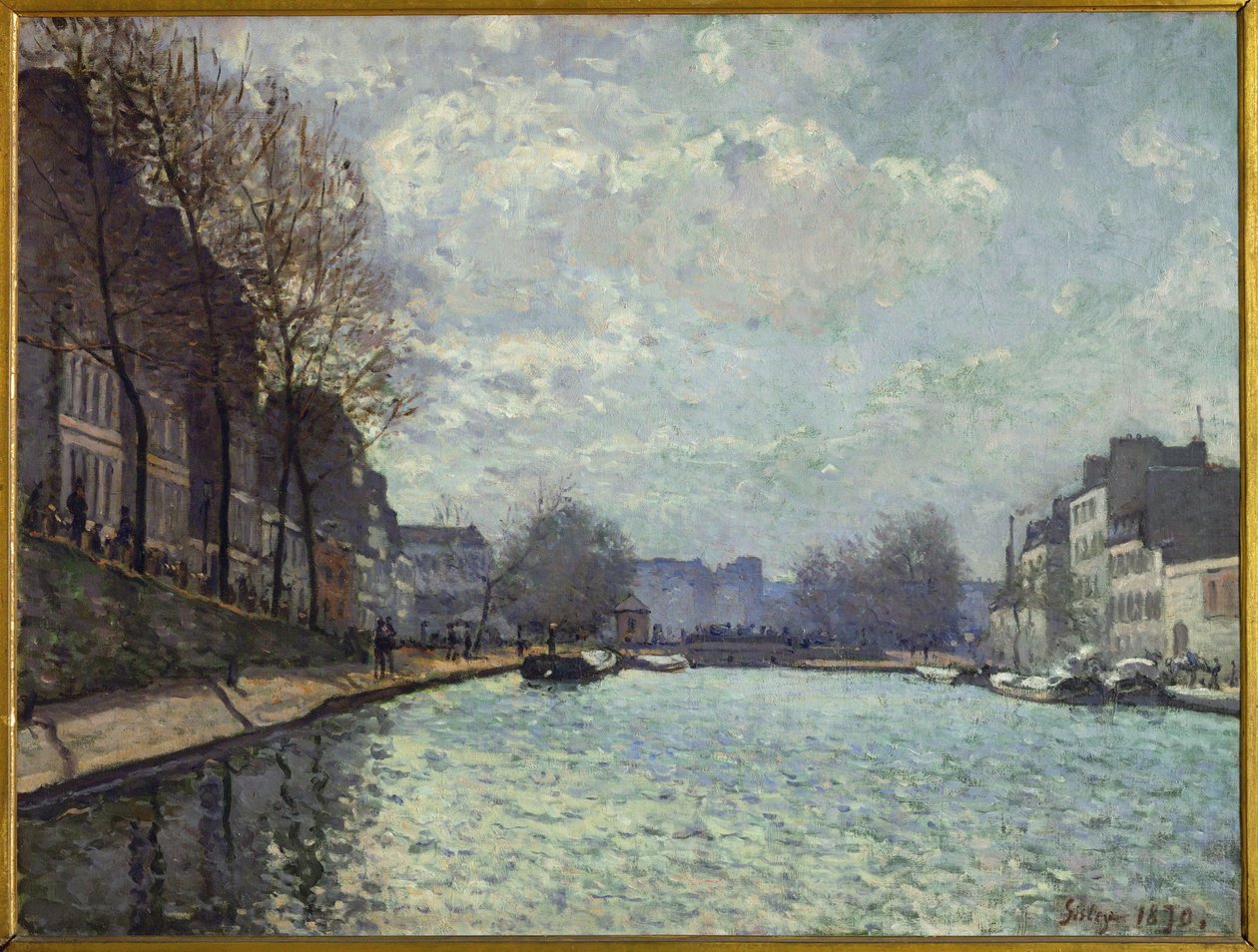 Der Canal St. Martin, Paris von Alfred Sisley