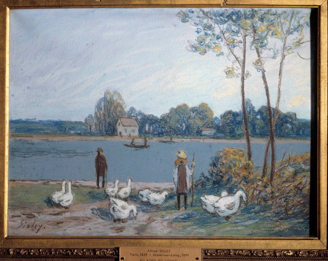 Am Ufer des Loing. Gemälde von Alfred Sisley (1839 - 1899) von Alfred Sisley