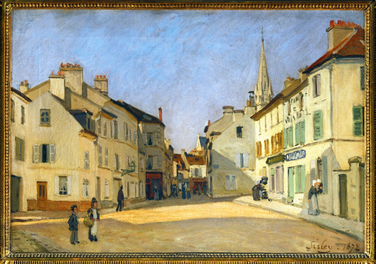 Rue de la Chaussee in Argenteuil von Alfred Sisley