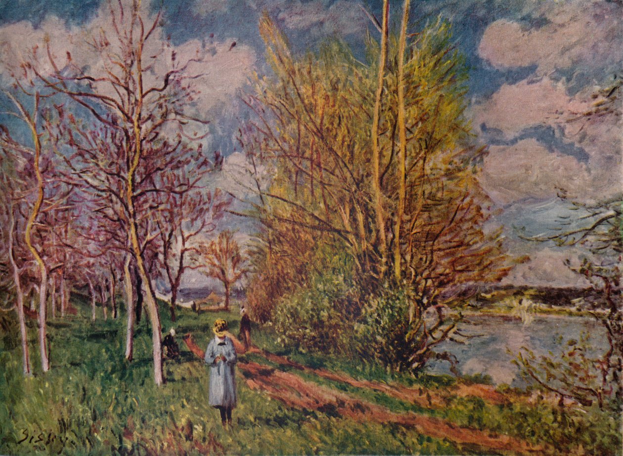 Frühling an den Flussufern, spätes 19. Jahrhundert, 1941 von Alfred Sisley