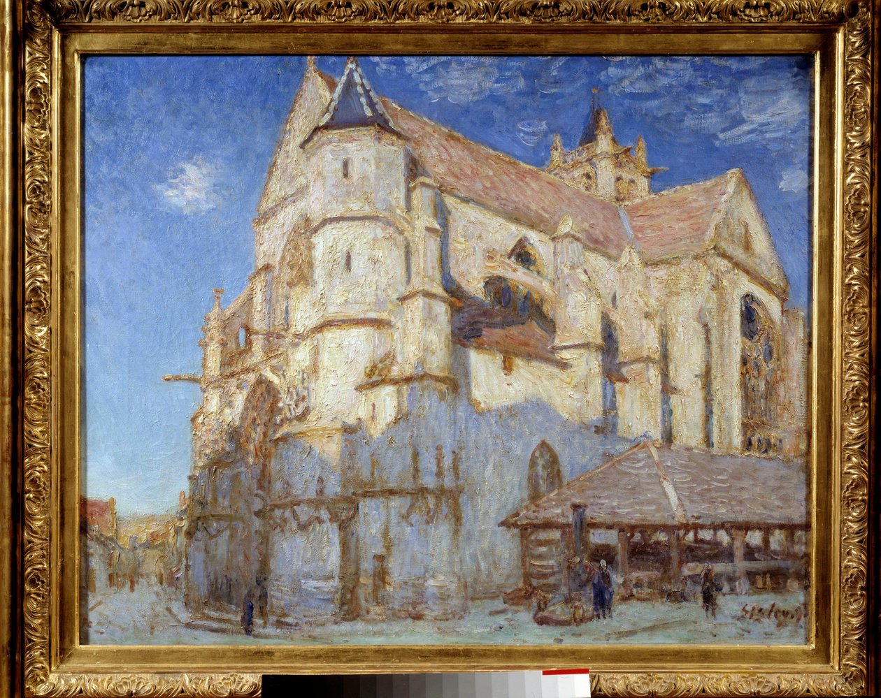 Die Kirche von Moret (Moret-sur-Loing). Gemälde von Alfred Sisley (1839 - 1899) von Alfred Sisley
